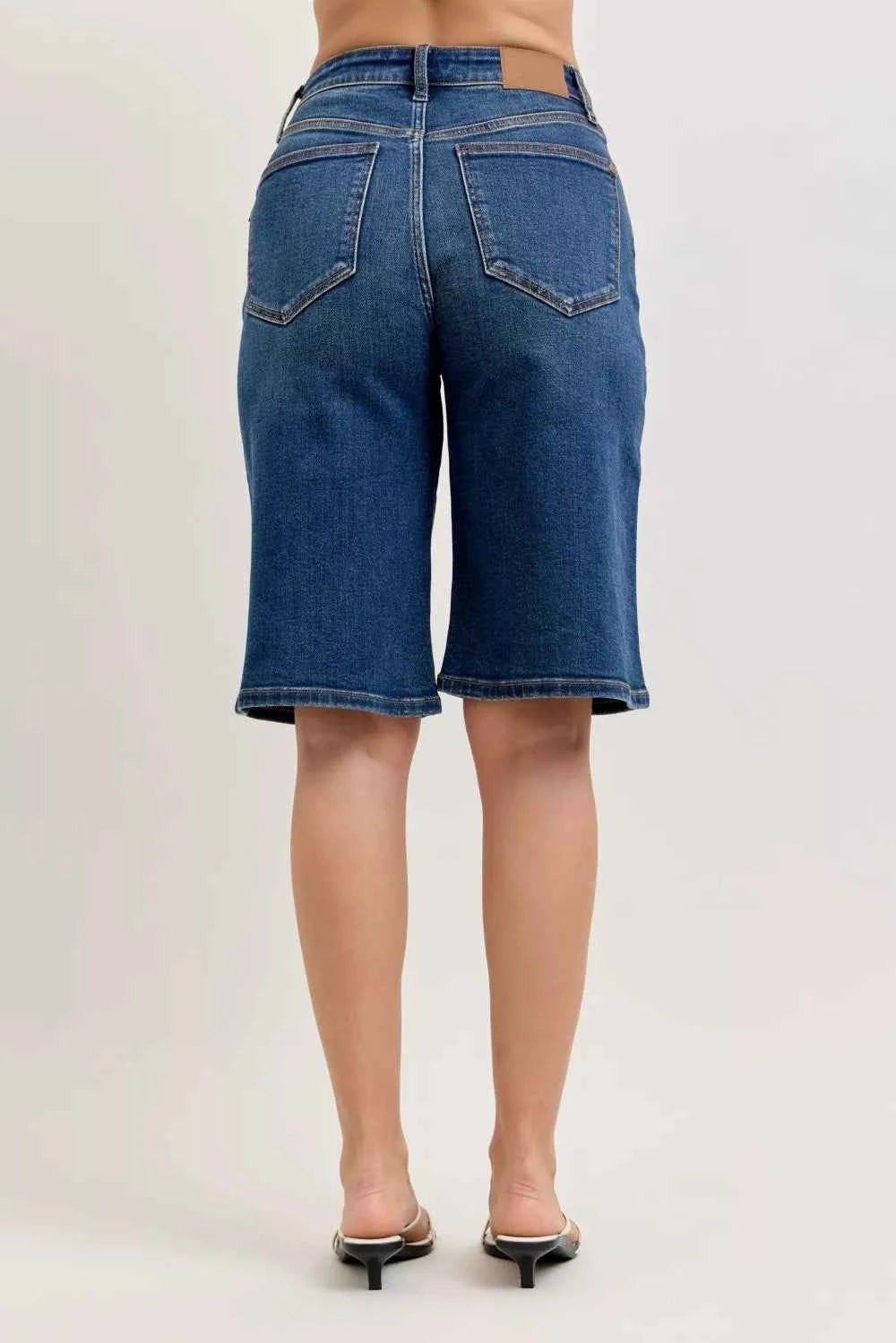Judy Blue High Waist Bermuda Denim Shorts
