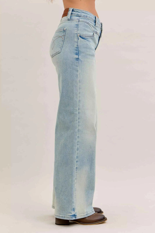Judy Blue High Waist Column Straight Jeans